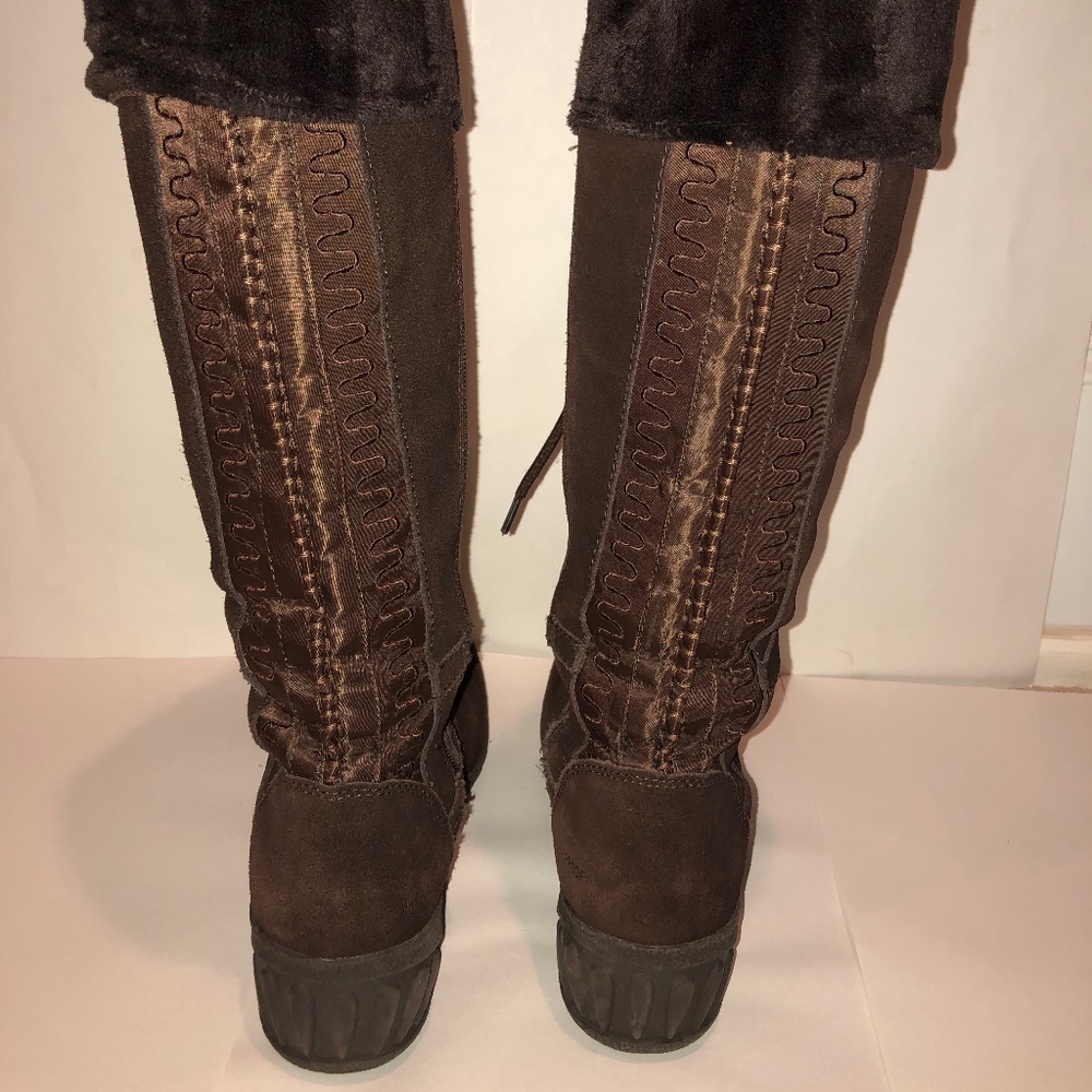 Khombu Brown Apres Ski Waterproof Boots - Picture 3 of 5